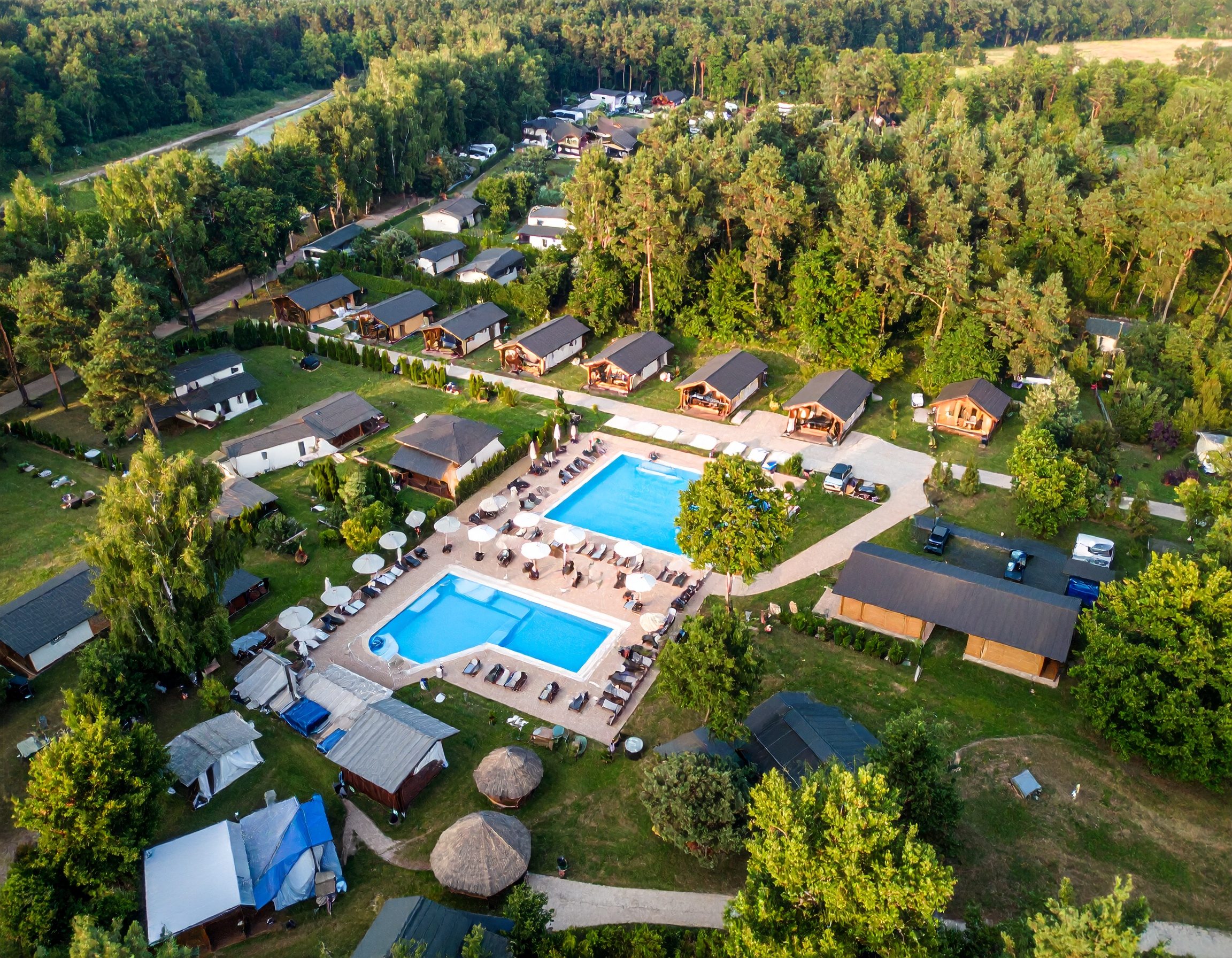 camping vue du ciel